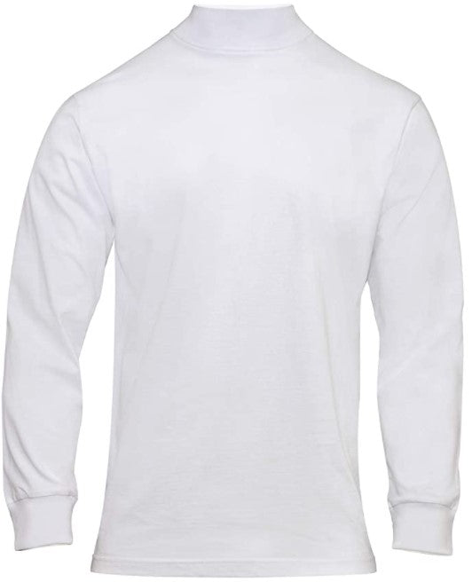 Rothco Mens Mock Turtleneck - White - Size 2XL