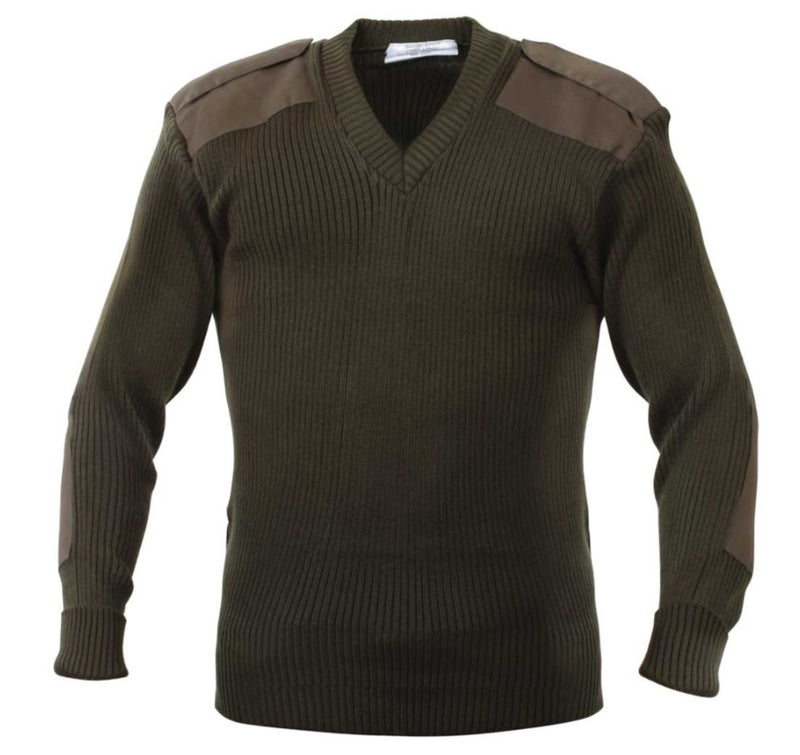 Rothco Mens G.I. Style Acrylic V-Neck Sweater - Olive Drab - Size 3XL