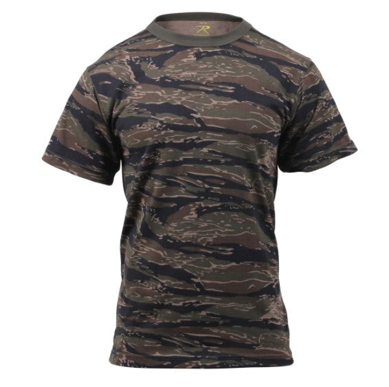 Rothco Mens Tiger Stripe Camo Short Sleeve T-Shirt - Size 2XL