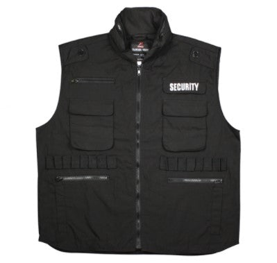 Rothco Mens Security Ranger Vest - Black - Size 3XL