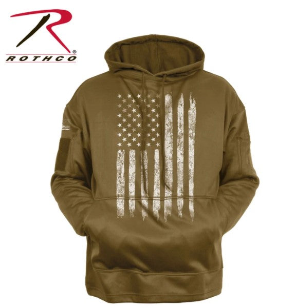 Rothco Mens U.S. Flag Concealed Carry Hoodie - Size 2XL