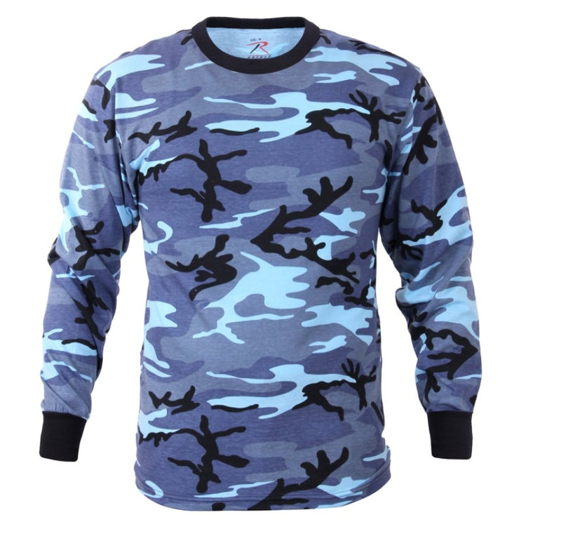 Rothco Mens Long Sleeve Colored Camo T-Shirt - Size 2XL