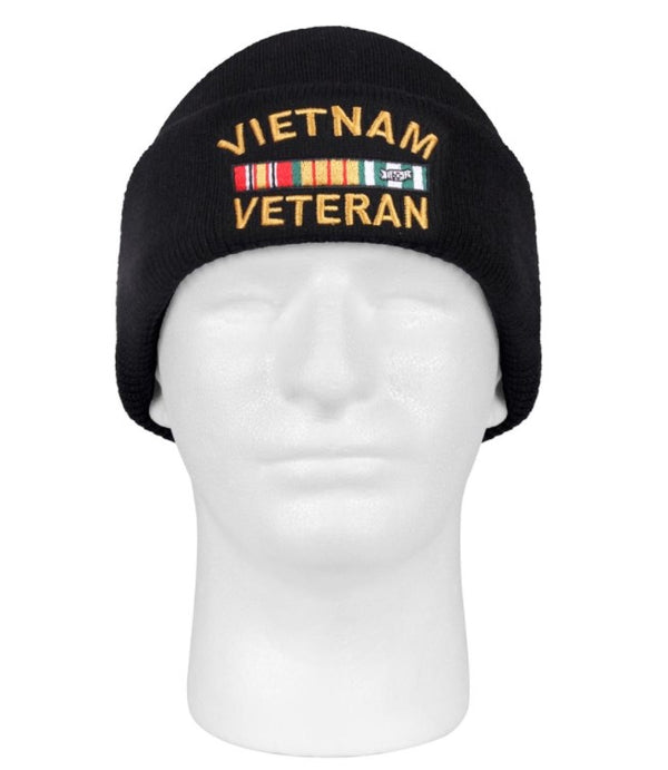 Rothco Mens Vietnam Veteran Deluxe Embroidered Watch Cap