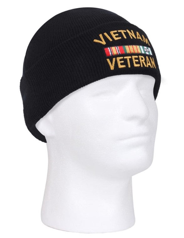 Rothco Mens Vietnam Veteran Deluxe Embroidered Watch Cap