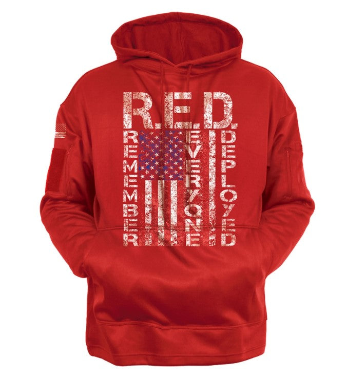 Rothco Mens Concealed Carry R.E.D. (Remember Everyone Deployed) Hoodie - 2XL
