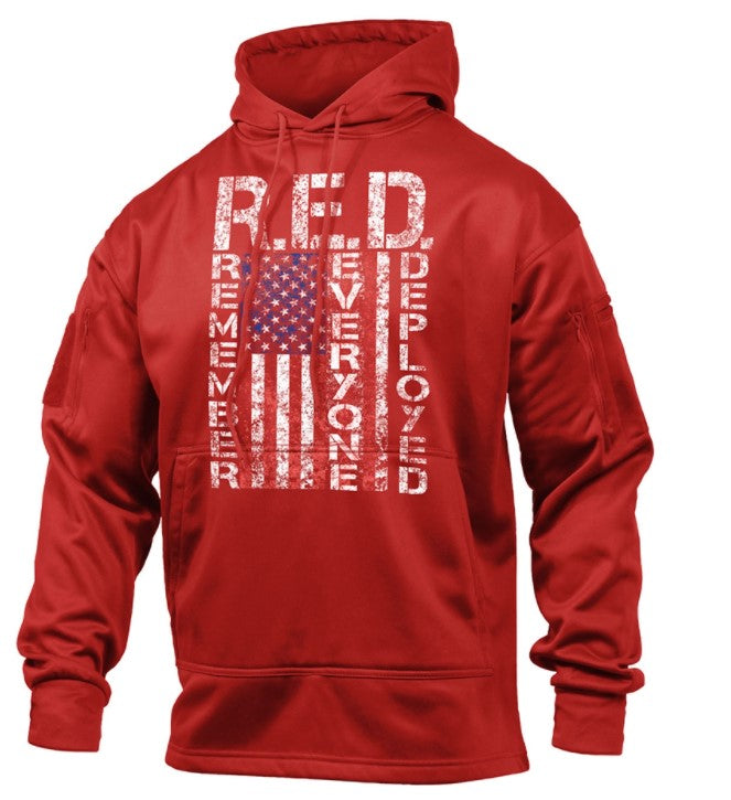 Rothco Mens Concealed Carry R.E.D. (Remember Everyone Deployed) Hoodie - 2XL