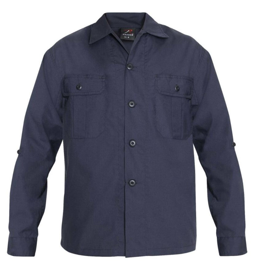 Rothco Mens Lightweight Tactical Shirt - Midnight Navy Blue - Size 2XL