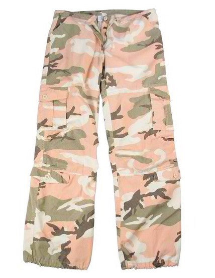 Rothco Womens Vintage Camo Paratrooper Fatigue Pants - Size 2XL