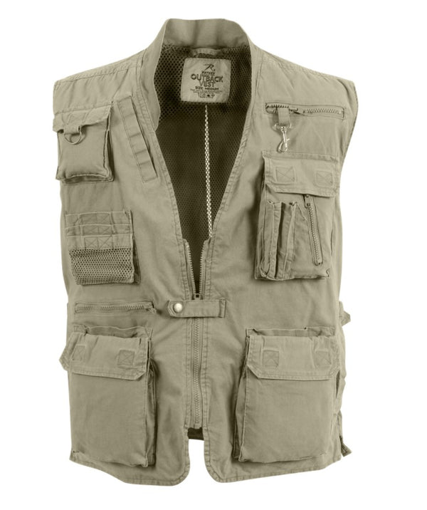 Rothco Mens Deluxe Safari Outback Vest -