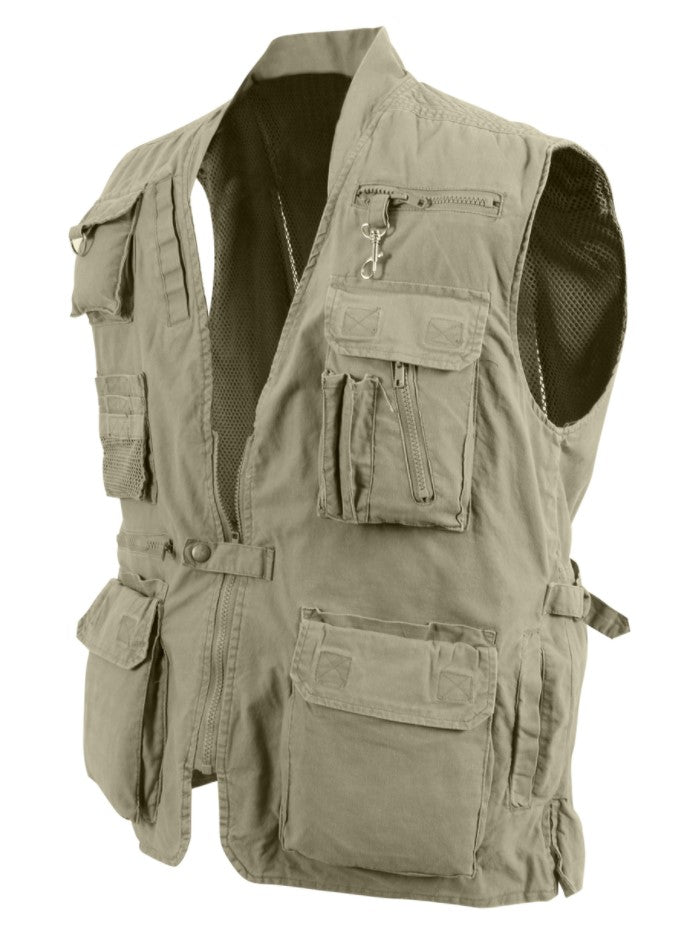 Rothco Mens Deluxe Safari Outback Vest -