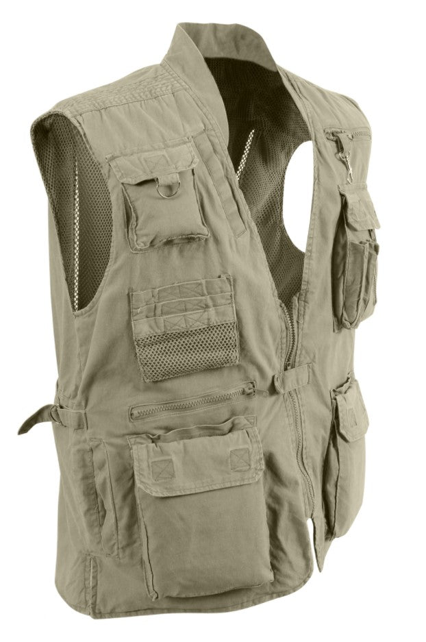 Rothco Mens Deluxe Safari Outback Vest -