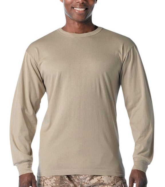Rothco Mens Long Sleeve Solid T-Shirt - Size 2XL