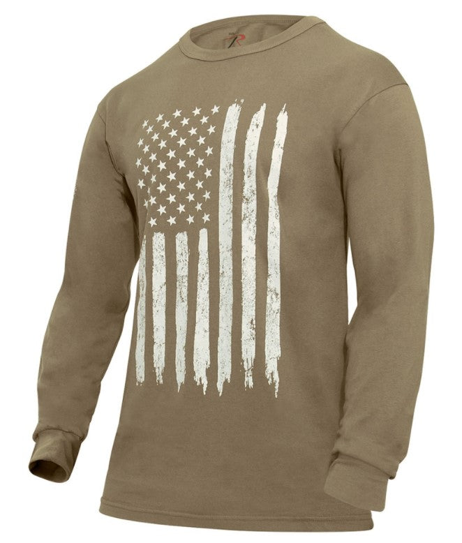 Rothco Mens US Flag Long Sleeve T-Shirt - Size 3XL