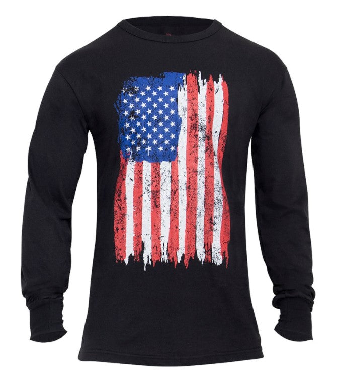 Rothco Mens US Flag Long Sleeve T-Shirt - Size 3XL