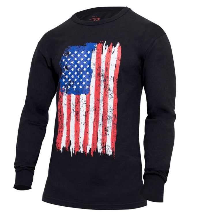 Rothco Mens US Flag Long Sleeve T-Shirt - Size 3XL