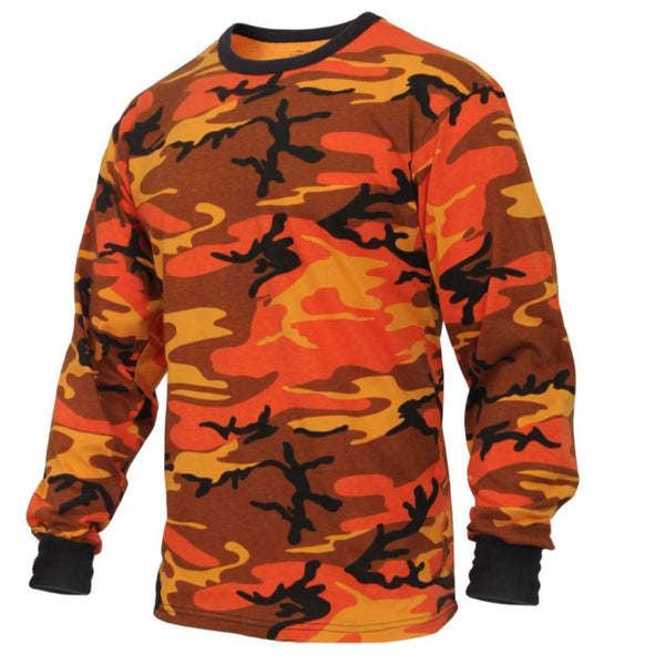 Rothco Mens Long Sleeve Colored Camo T-Shirt - Size 3XL