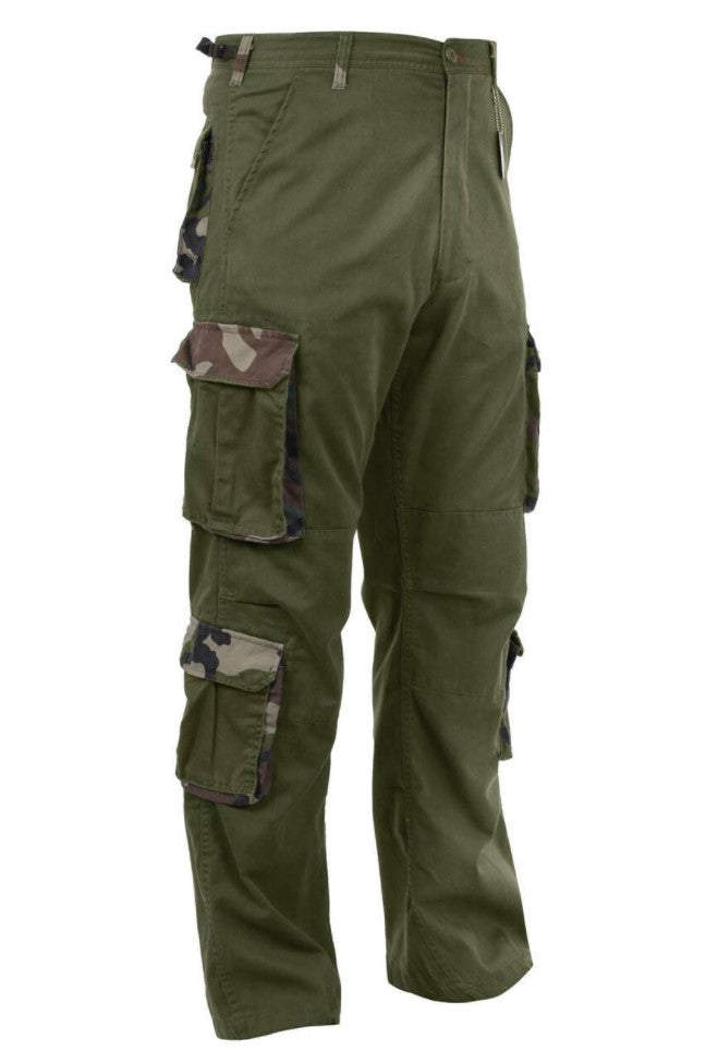 Rothco Mens Vintage Accent Paratrooper Fatigue Pants - Size 2XL