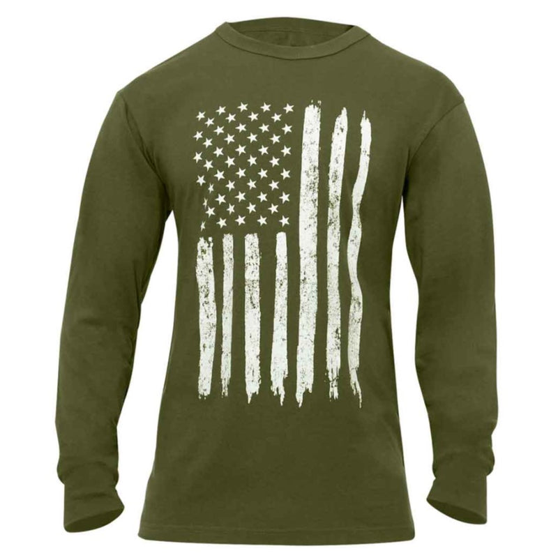 Rothco Mens US Flag Long Sleeve T-Shirt - Size 2XL