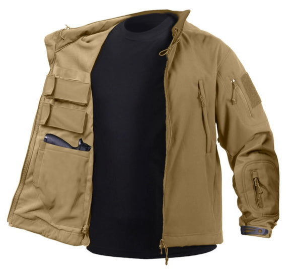 Rothco Mens Lightweight Concealed Carry Jacket - Coyote Brown - Size 3XL