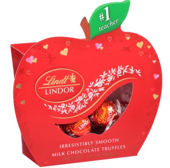 Lindt Lindor Milk Chocolate Truffles - 3.4 oz. Apple Candy Box