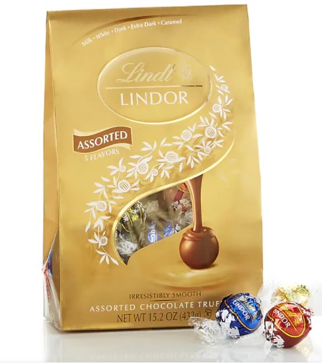 Lindt Lindor Assorted Chocolate Truffles - 15.2 oz. Bag