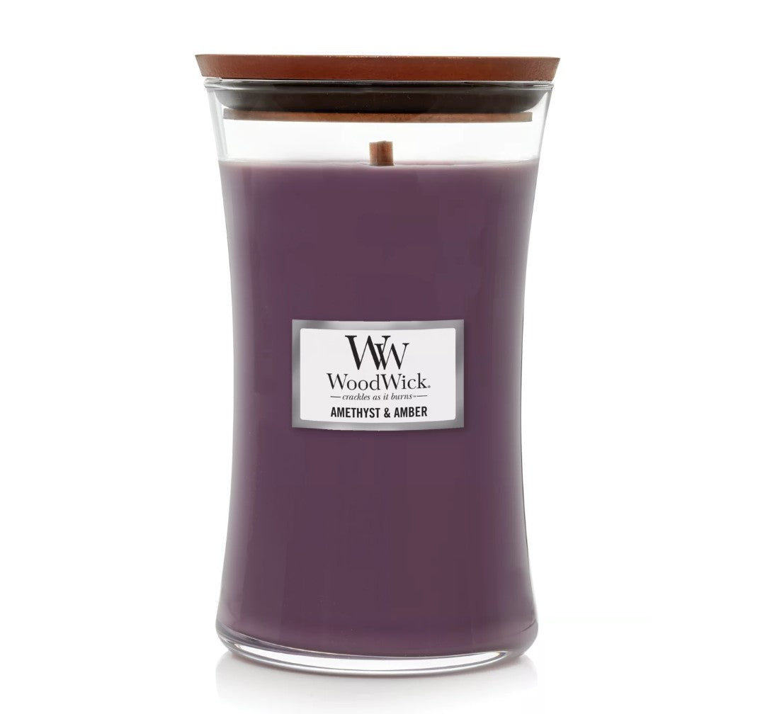 WoodWick Trilogy Amethyst Sky Large Hourglass Candle - 21.5 Oz.