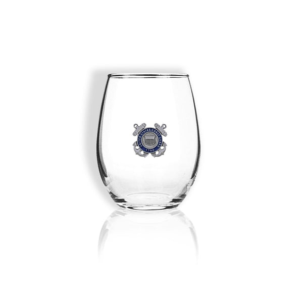 Coast Guard Sparta Pewter Stemless Wine Glass