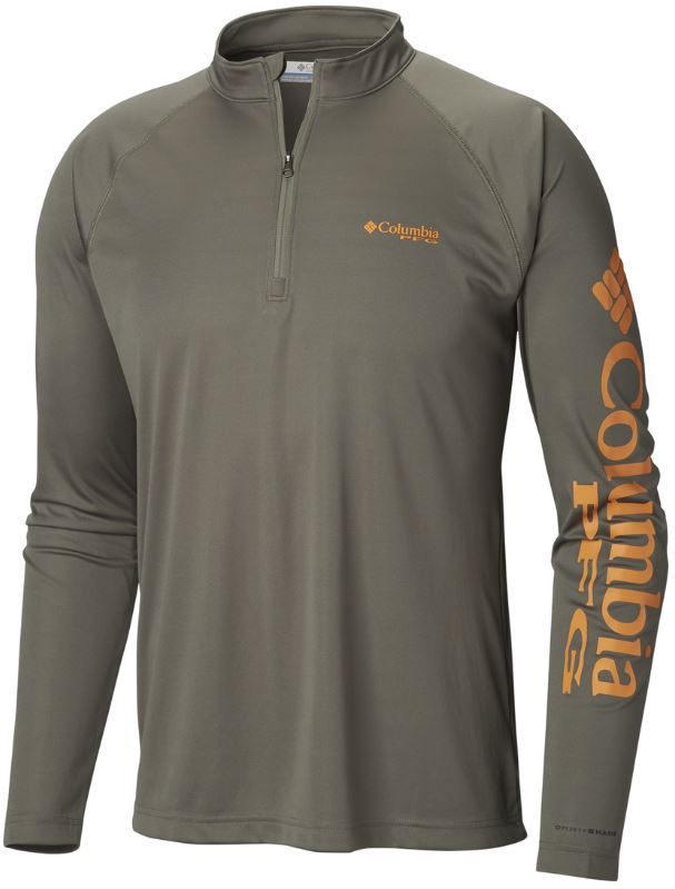 Columbia Mens PFG Terminal Tackle 1/4 Zip Pullover Long