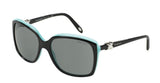 Tiffany & Co. Square Non-Polarized Sunglasses - Black/Tiffany Blue/Gray