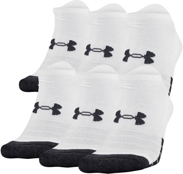 Under Armour Mens Performance Tech No Show Sock - Large - 6 Pack