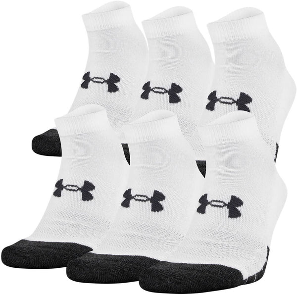 Under Armour Mens Performance Tech Low Cut Sock - Large - 6 Pack