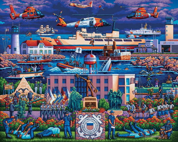Coast Guard Dowdle Jigsaw U.S. Coast Guard 500 Piece Puzzle