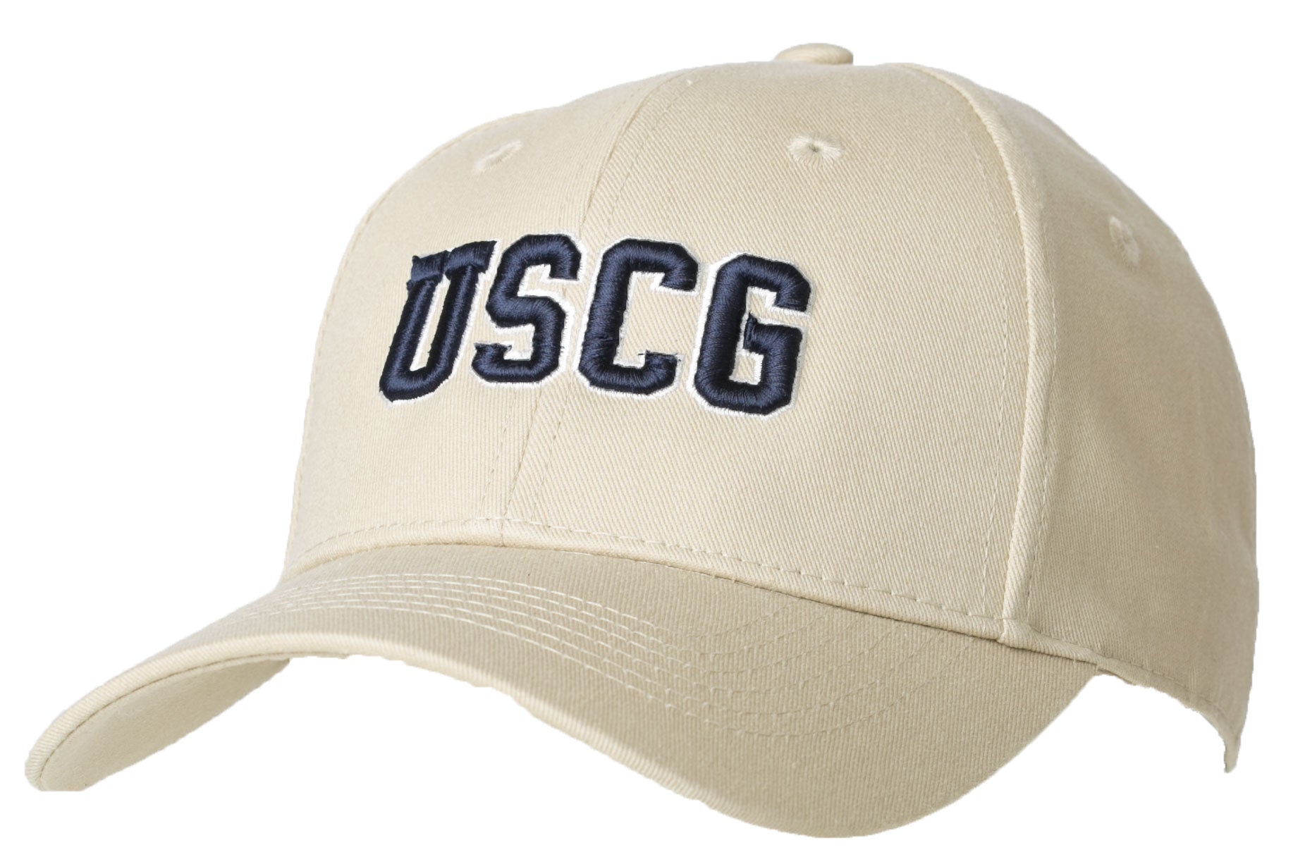 Coast Guard Adult "USCG Letters" Solid Constructed Twill Cap