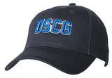 Coast Guard Adult "USCG Letters" Solid Constructed Twill Cap