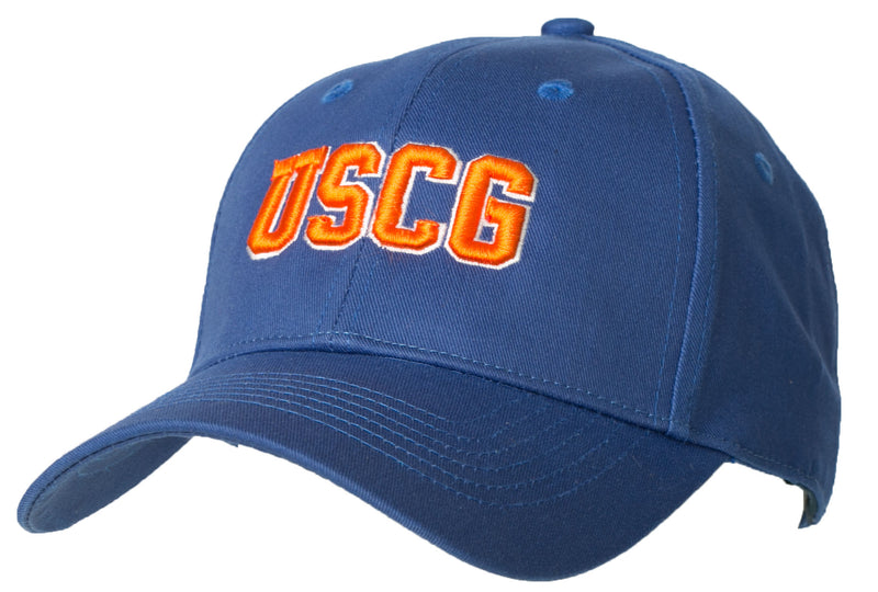 Coast Guard Adult "USCG Letters" Solid Constructed Twill Cap