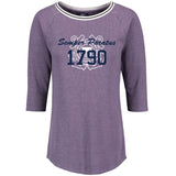 Coast Guard Womens Anchor Emblem 3/4 Short Sleeve T-Shirt