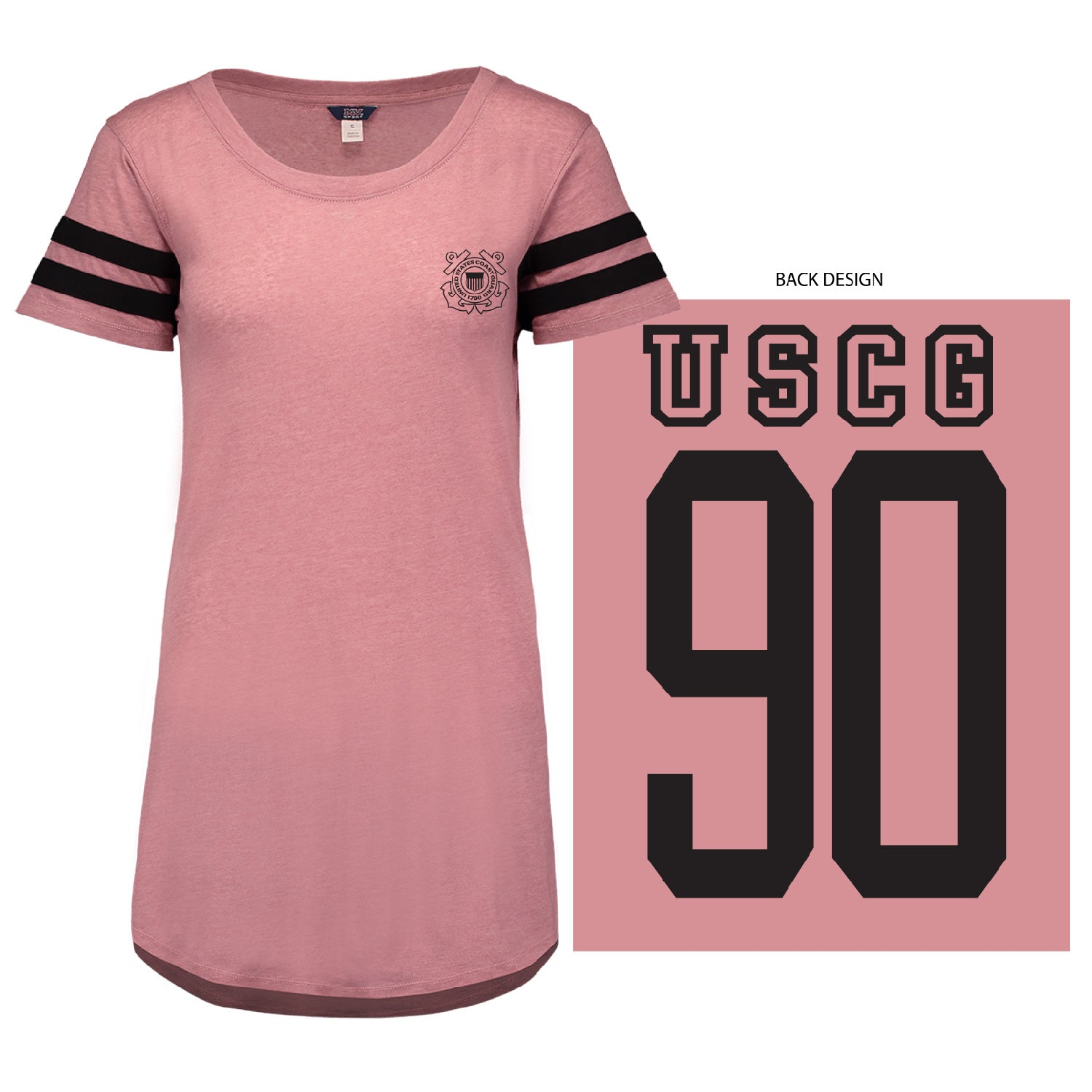 Coast Guard Womens Emblem Cassidy Short Sleeve T-Shirt