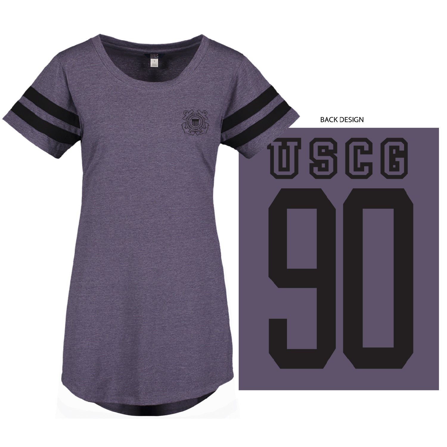 Coast Guard Womens Emblem Cassidy Short Sleeve T-Shirt