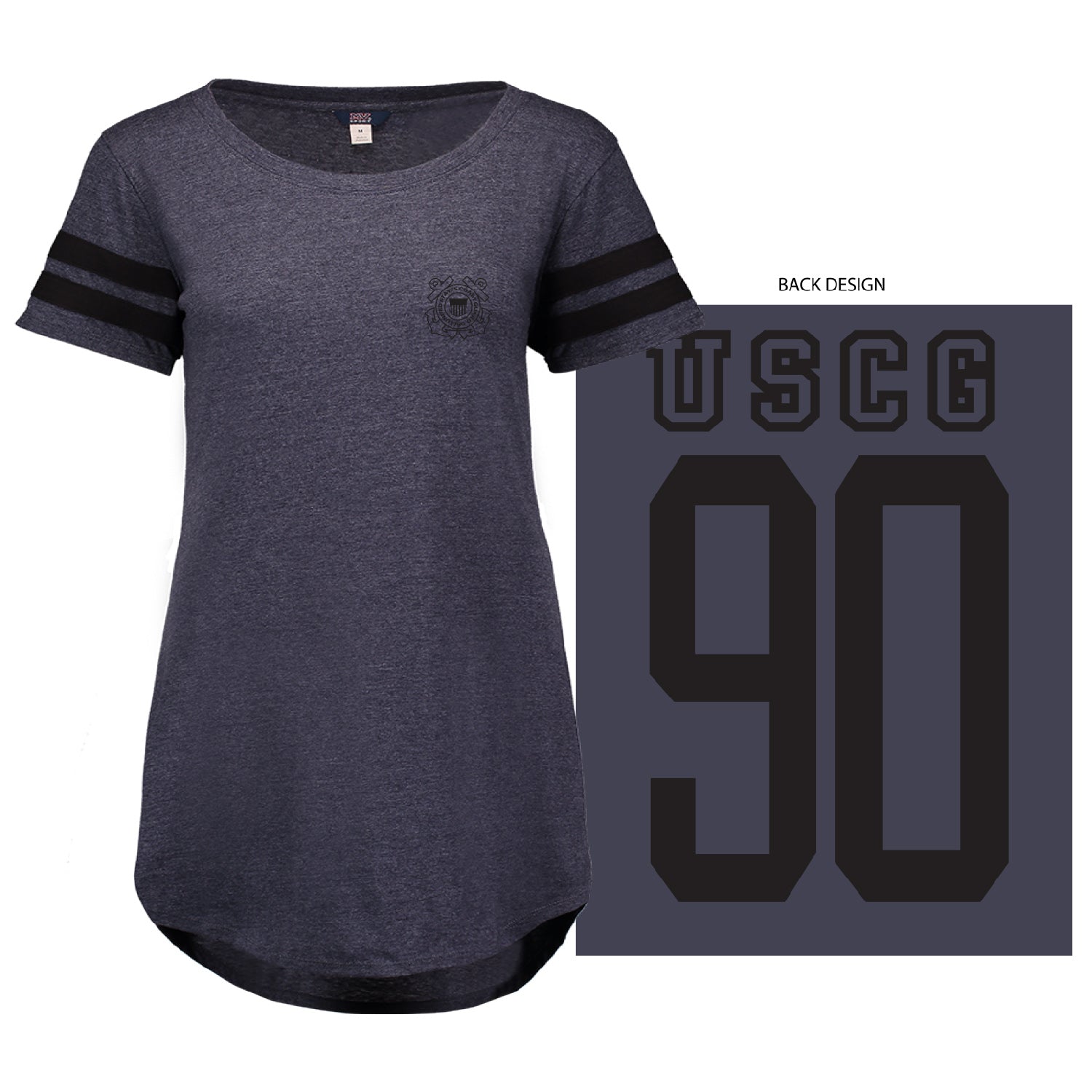 Coast Guard Womens Emblem Cassidy Short Sleeve T-Shirt