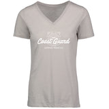 Coast Guard Womens Semper Paratus Anchor Emblem V-Neck Short Sleeve T-Shirt