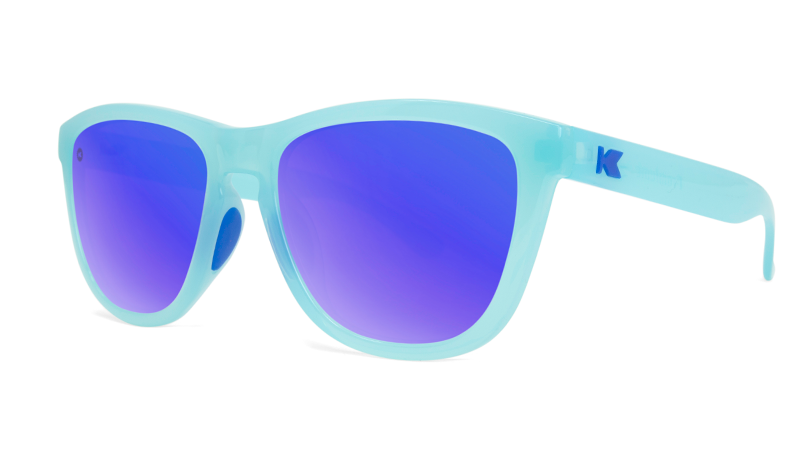 Knockaround Sport Icy Blue Frame Blue Moonshine Mirrored Lens