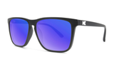 Knockaround Fast Lanes Matte Black Frame - Blue Moonshine Lens - Polarized Sunglasses