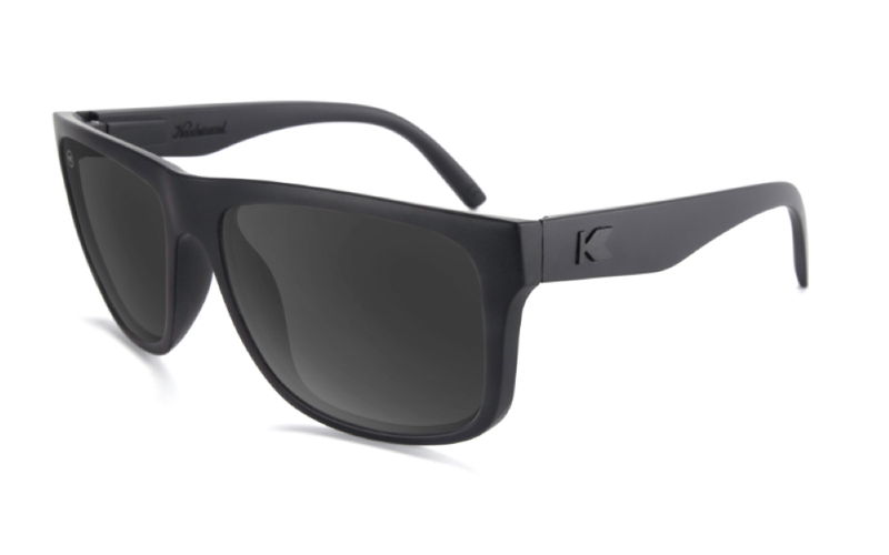 Knockaround Sport Matte Black  Frame - Black Smoke Lens - Polarized Sunglasses