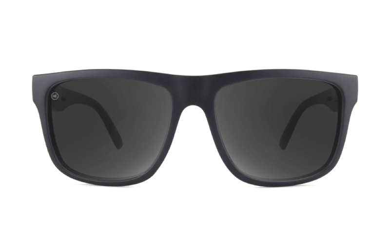 Knockaround Sport Matte Black  Frame - Black Smoke Lens - Polarized Sunglasses