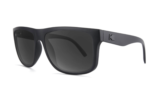 Knockaround Sport Matte Black  Frame - Black Smoke Lens - Polarized Sunglasses