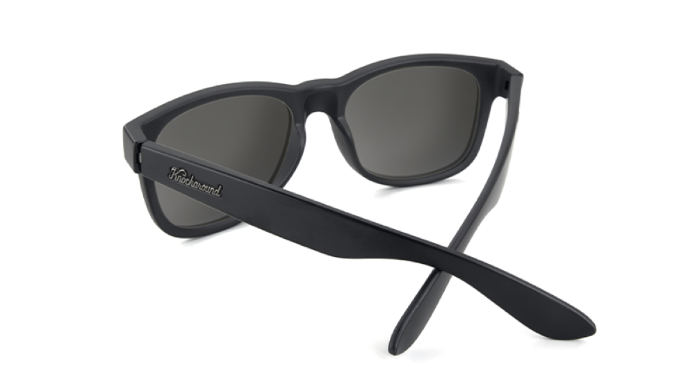 Knockaround Fort Knocks Matte Black Frame - Black Smoke Lens - Polarized Sunglasses