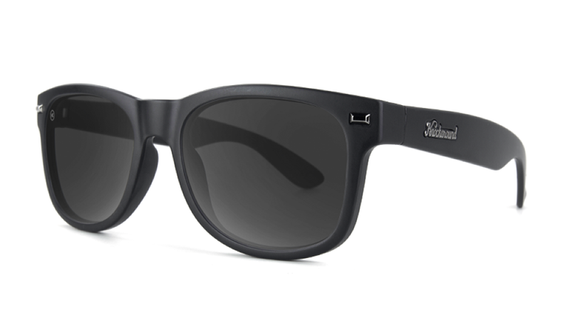 Knockaround Fort Knocks Matte Black Frame - Black Smoke Lens - Polarized Sunglasses