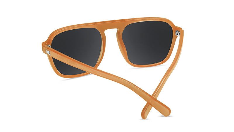 Knockaround Pacific Palisades Pierside Glossy Burnt Orange Frame - Aviator Green Lens - Polarized Sunglasses