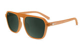 Knockaround Pacific Palisades Pierside Glossy Burnt Orange Frame - Aviator Green Lens - Polarized Sunglasses