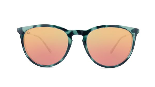 Knockaround Mary Janes Glossy Slate Tortoise Frame - Rose Gold Lens - Polarized Sunglasses